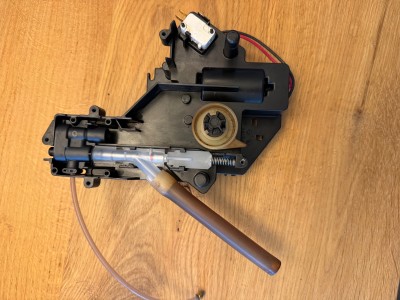 nieuwe drainageventiel is hier al gemonteerd