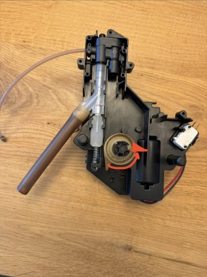 nieuwe drainageventiel is hier al gemonteerd